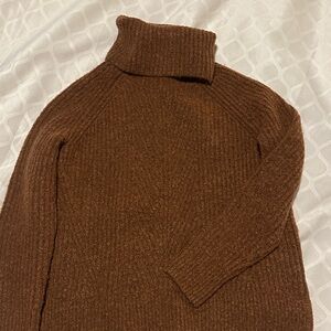 Madewell Burnt Orange Turtleneck Sweater